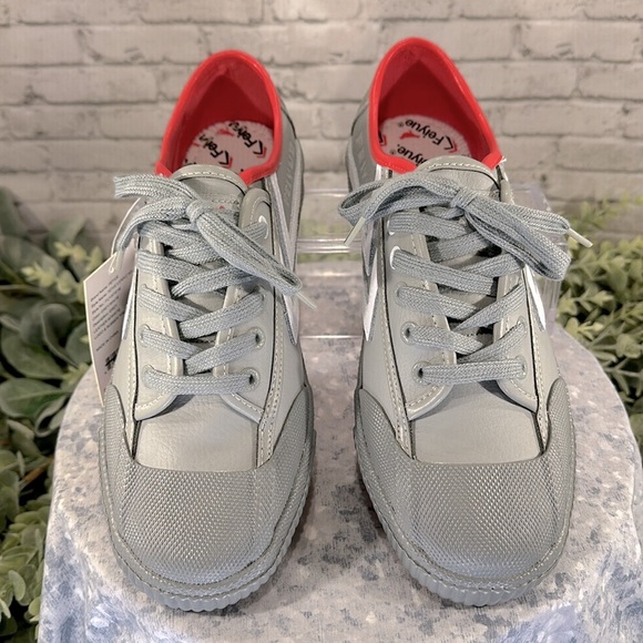 FEIYUE X STAPLE 1920 Grey/White Leather Full Color Pigeon Sneakers WMS 10🩶NWT - Picture 3 of 12